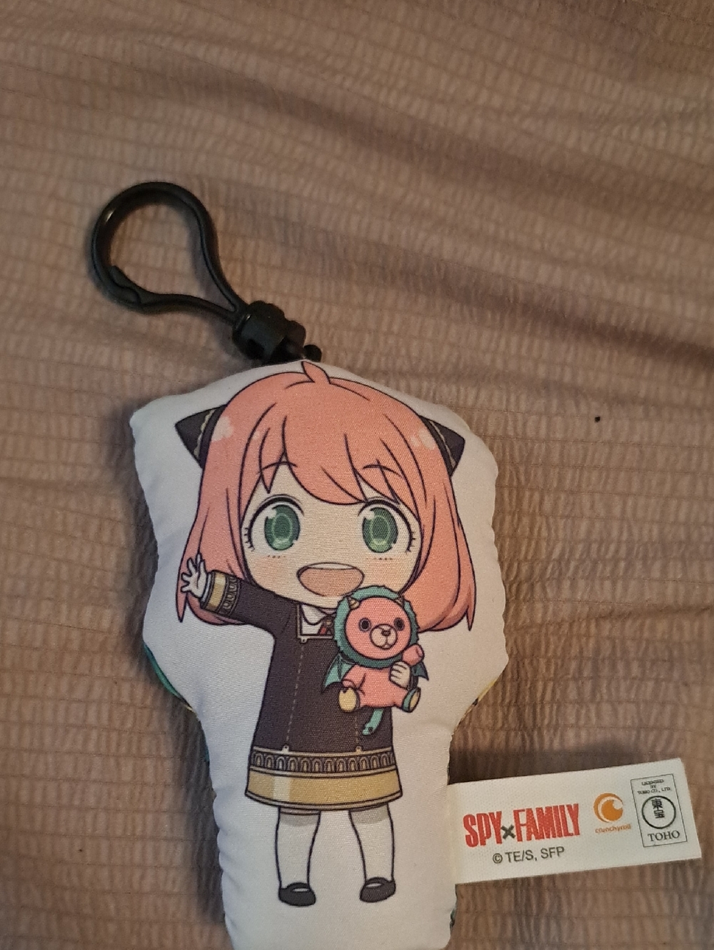 SPY x FAMILY Anya Mini Plush Keychain - Pink Hair, Green Eyes